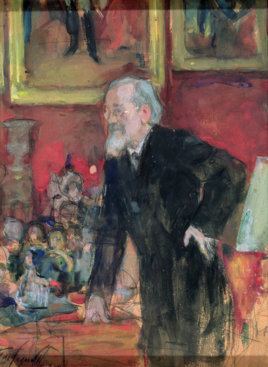 Retrato de VO Klyuchevsky (1841-1911) 1908 de Leonid Osipovic Pasternak