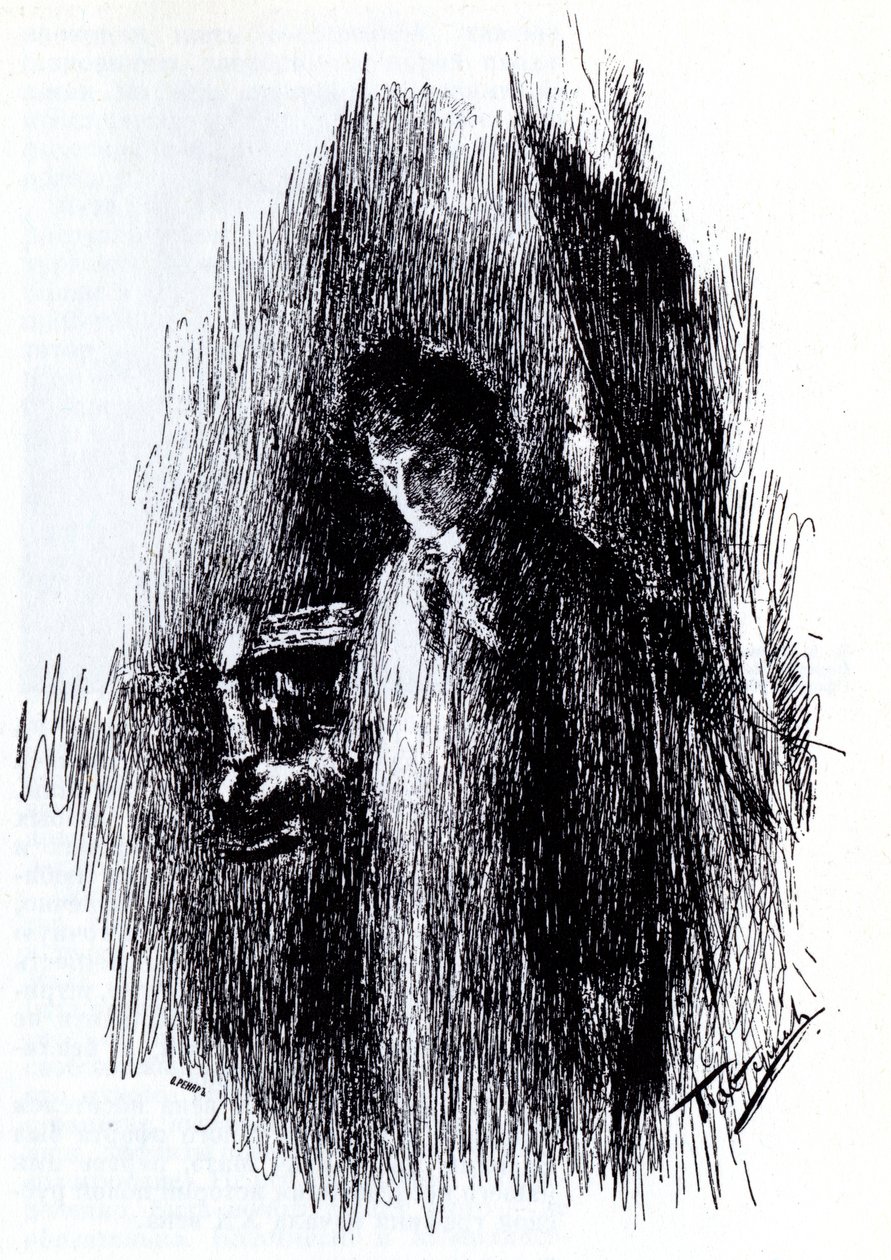 Ilustração para o drama The Masquerade de M. Lermontov, 1891 de Leonid Osipovic Pasternak