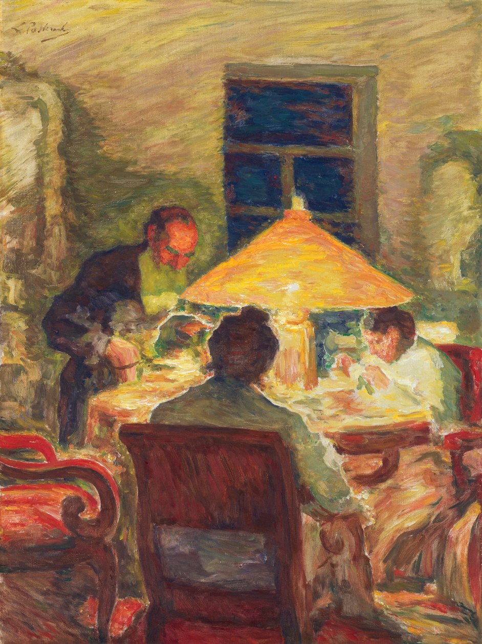 Leo Tolstoi com Sua Família, de Pasternak, Leonid Osipovich (1862-1945). Óleo sobre tela de Leonid Osipovic Pasternak