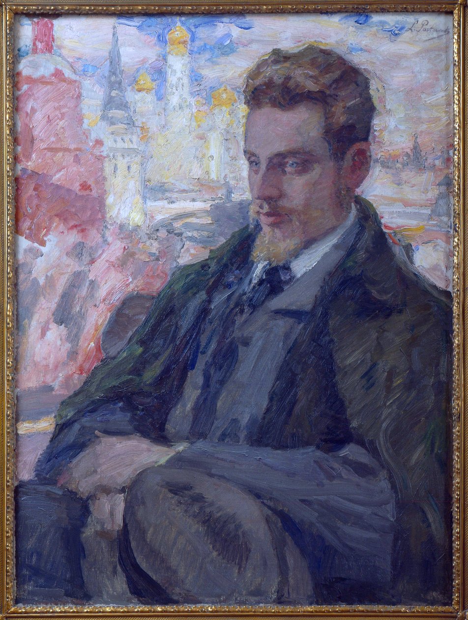 Retrato do poeta Rainer Maria Rilke (1875-1926), de Pasternak, Leonid Osipovich (1862-1945). Óleo sobre tela de Leonid Osipovic Pasternak