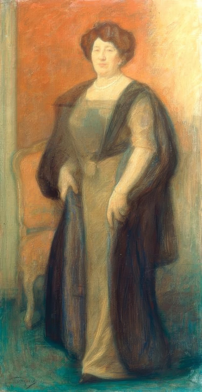 Retrato Anna Borisovna Wisotskaya de Leonid Osipovic Pasternak