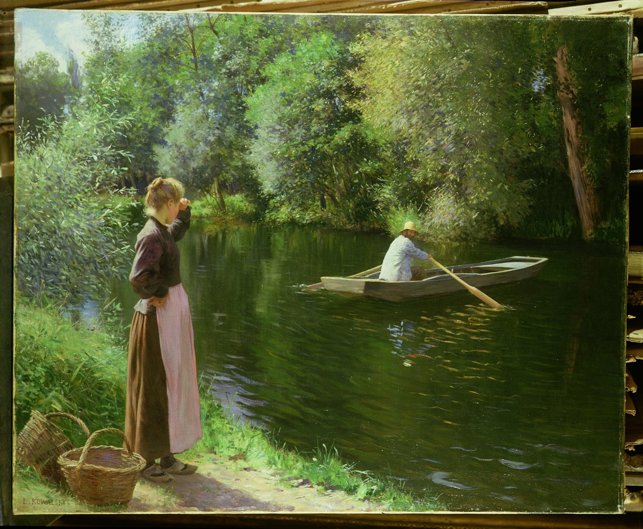 Passeios de barco em um dia de verão de Leopold Franz Kowalsky