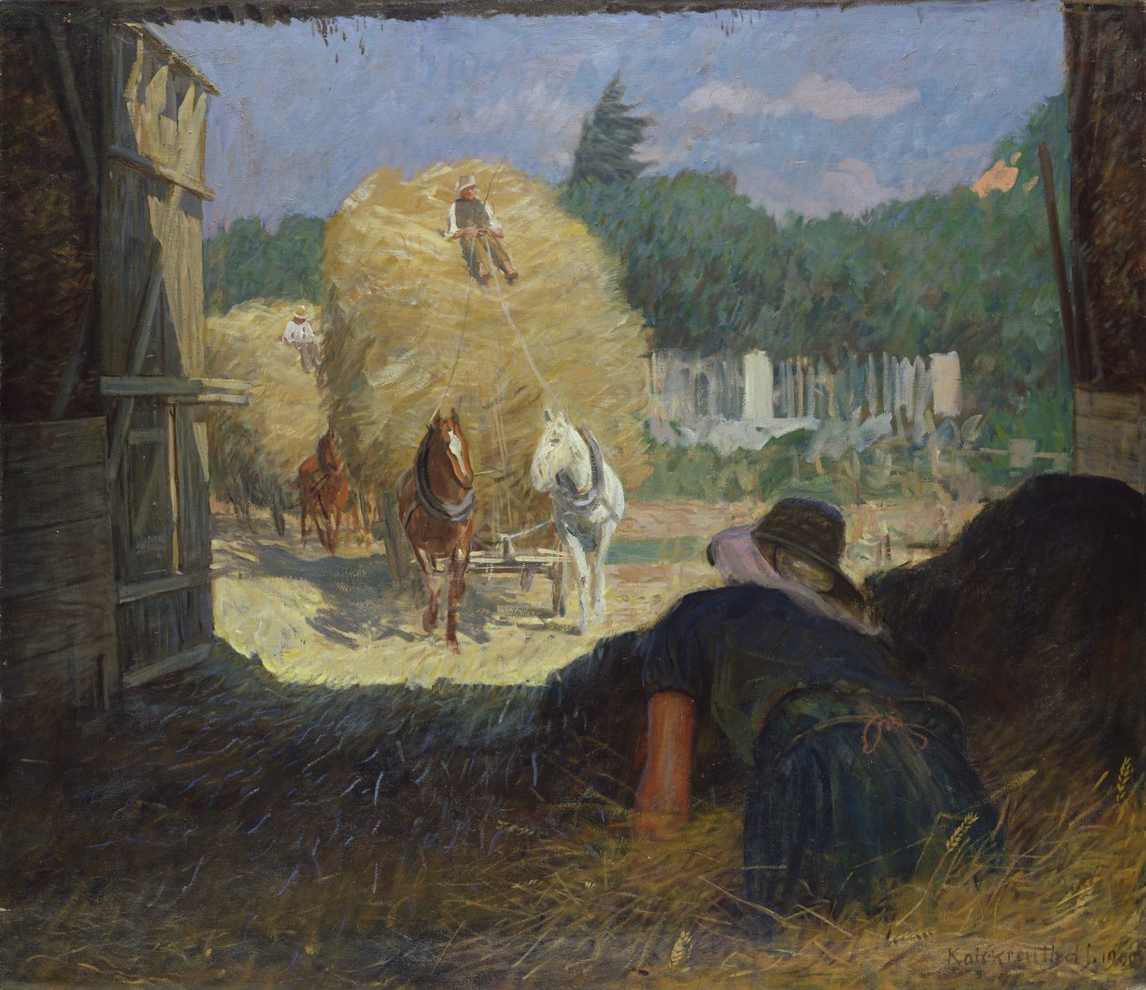 Hora da Colheita, 1900 de Leopold Karl Walter von Kalckreuth