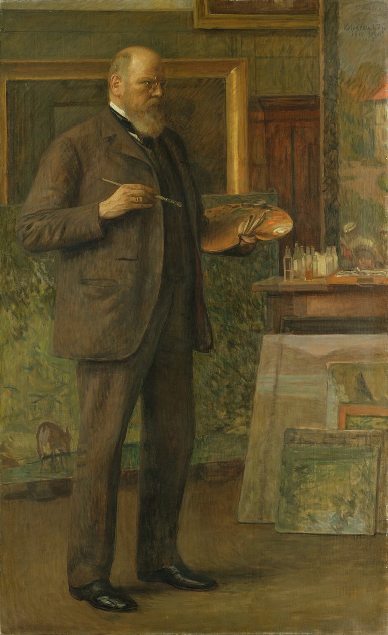 Auto-retrato, 1906 de Leopold Karl Walter von Kalckreuth