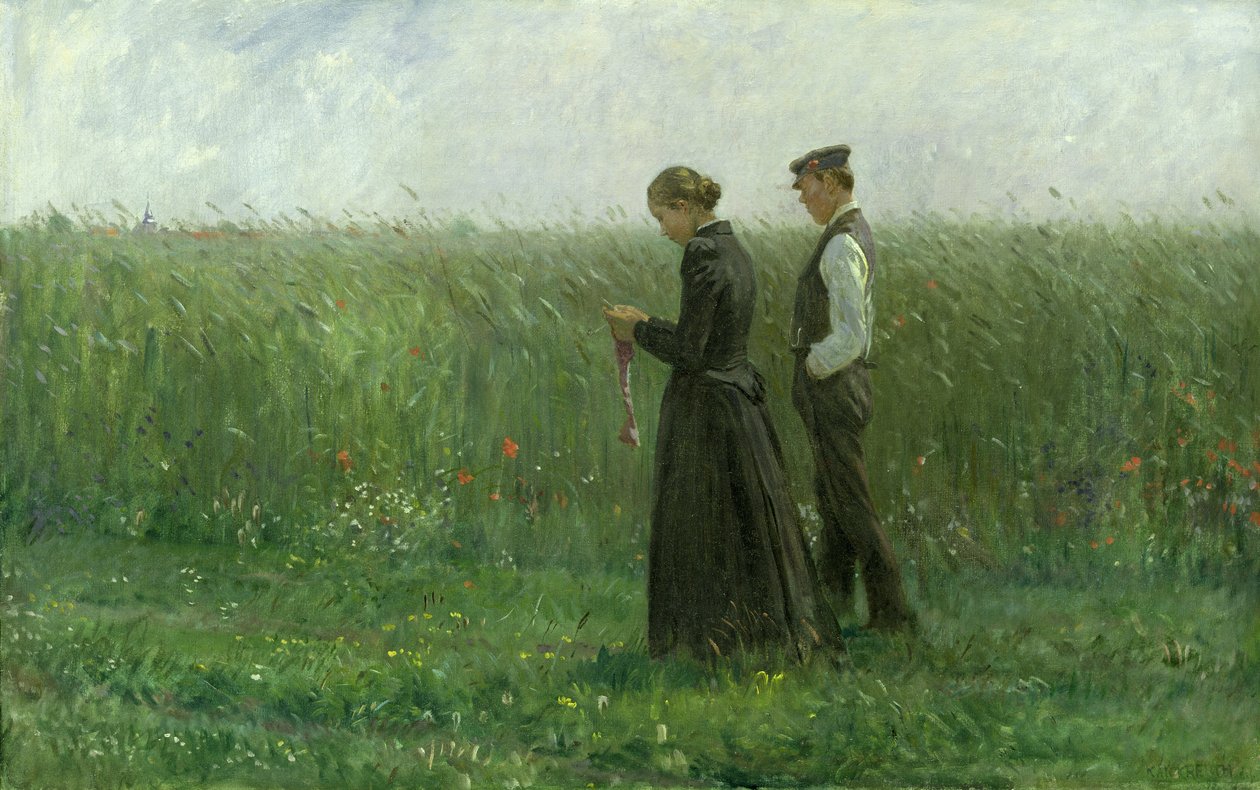 Domingo à tarde, 1893 de Leopold Karl Walter von Kalckreuth