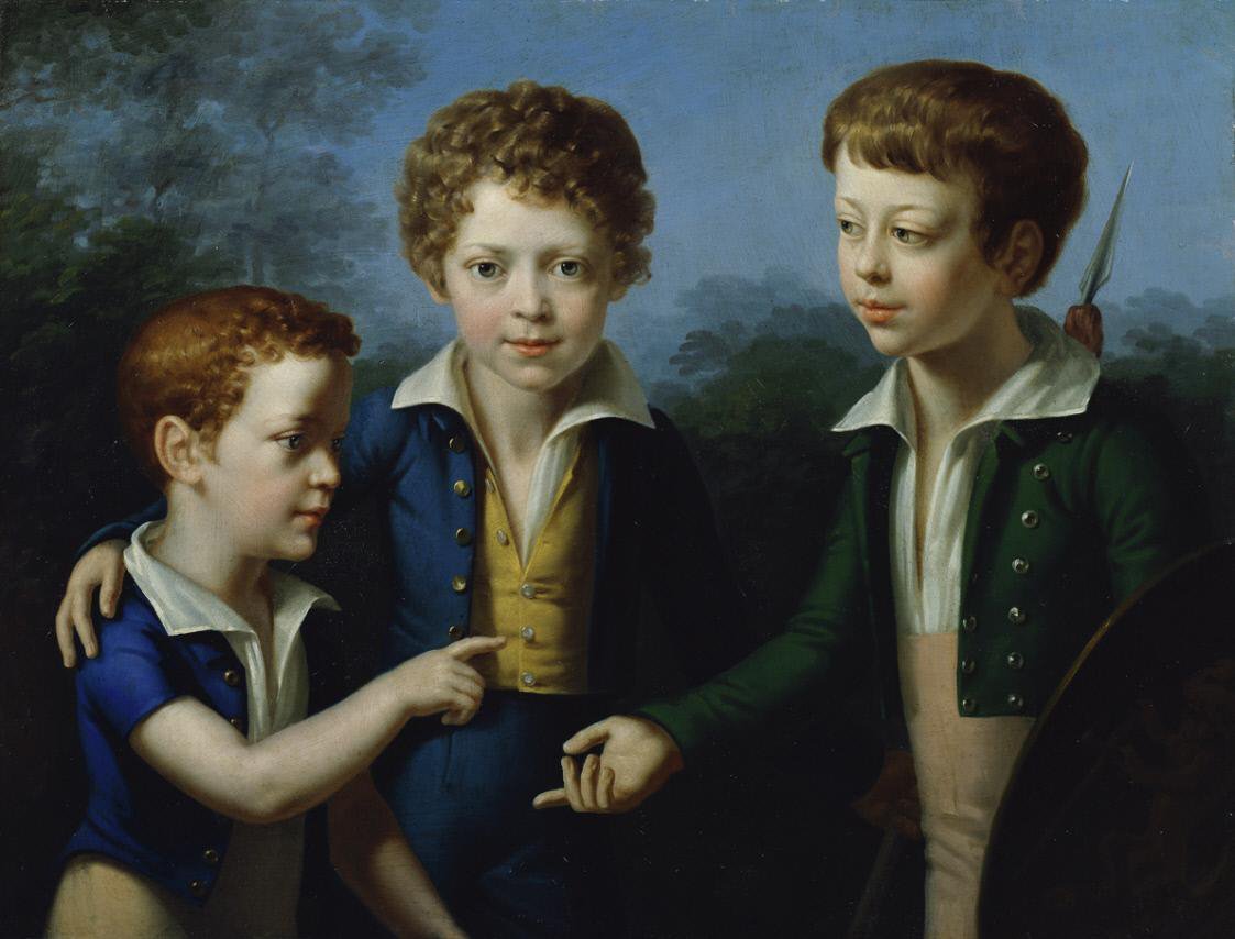 Albert, Moritz e Leopold von NeuwallnInglês: Albert, Moritz e Leopold von Neuwalln de Leopold Kupelwieser