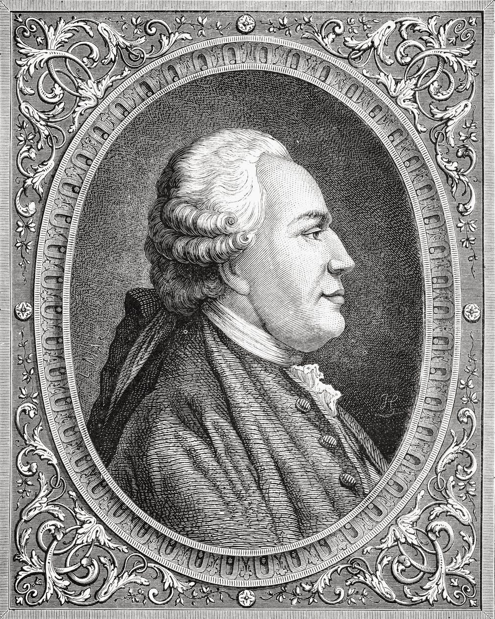 Retrato de Franz Anton Mesmer (1734-1815) Médico alemão de Leopold Mar