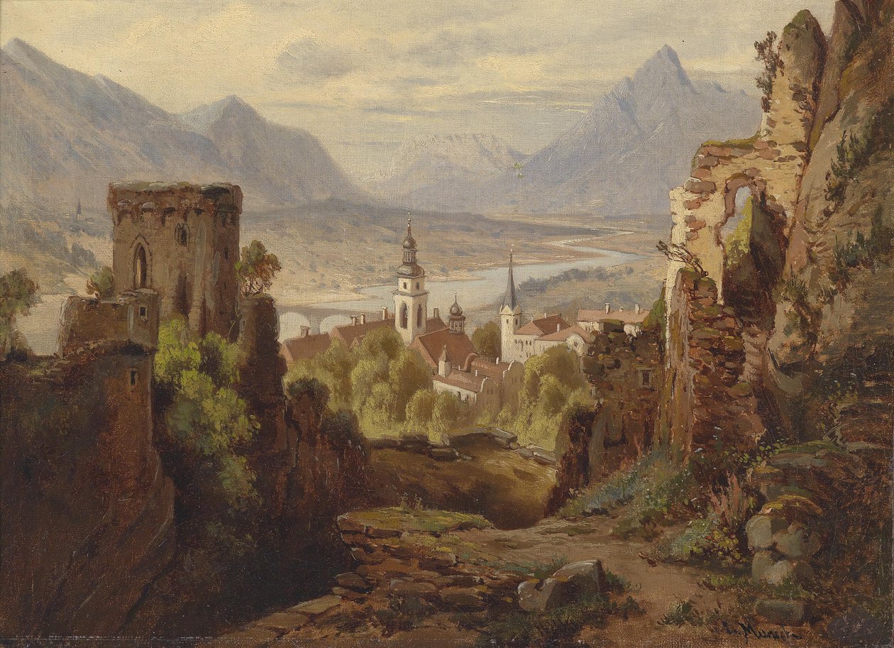 Vista do Rattenberg am Inn de Leopold Munsch