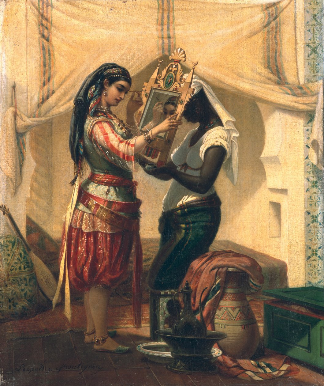 O banheiro do Odalisque de Leopold de Moulignon