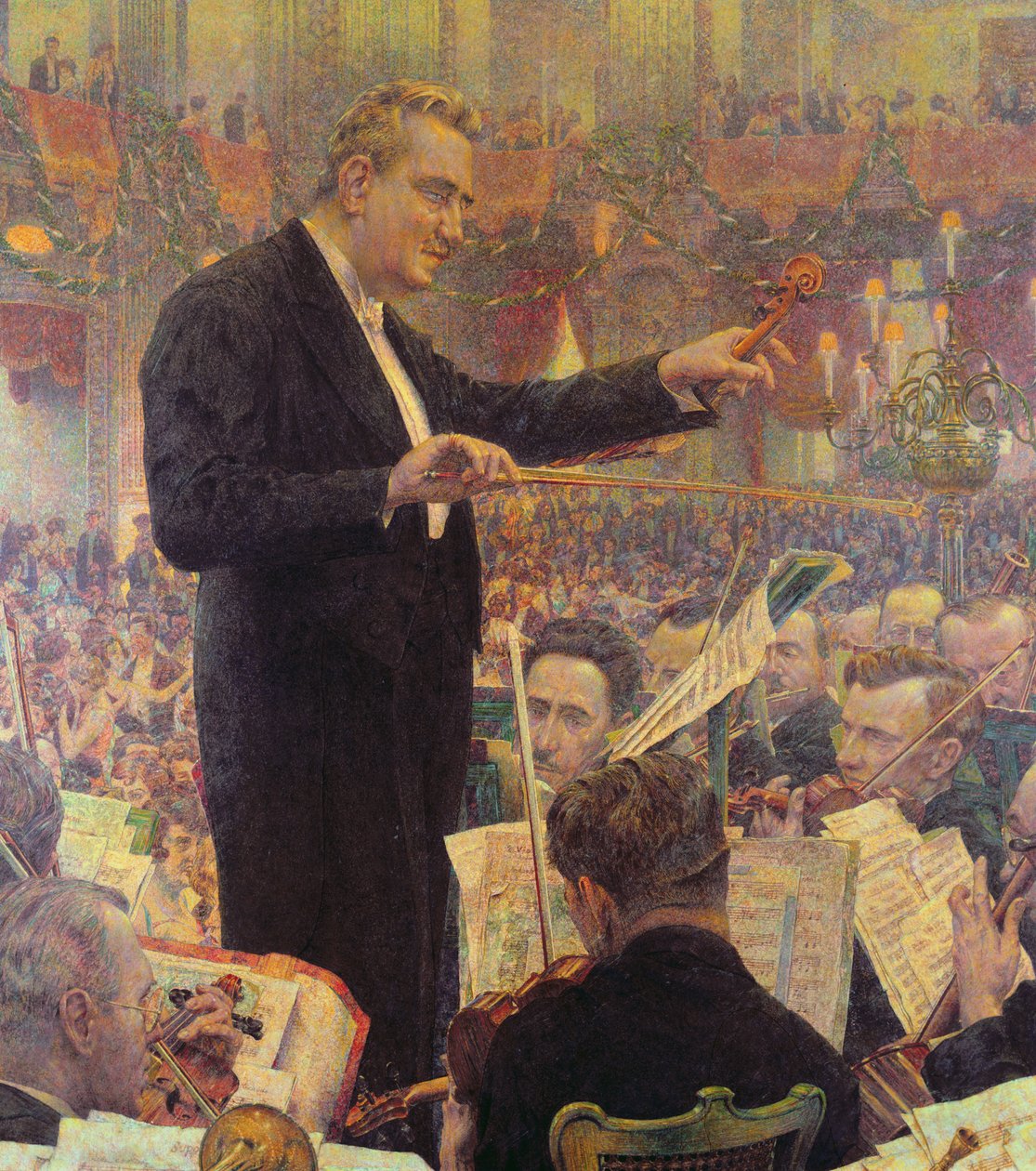 O Maestro da Orquestra Filarmônica de Viena de Leopold Blauensteiner