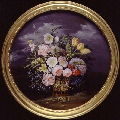 Flores em uma paisagem aberta de Leopold Brunner
