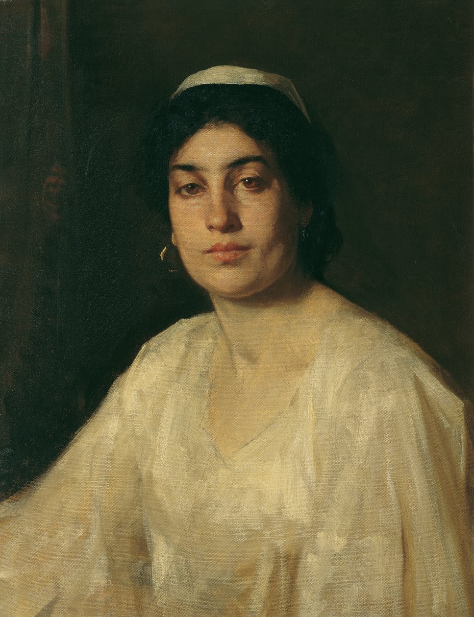 Retrato de um egípcio de Leopold Carl Muller
