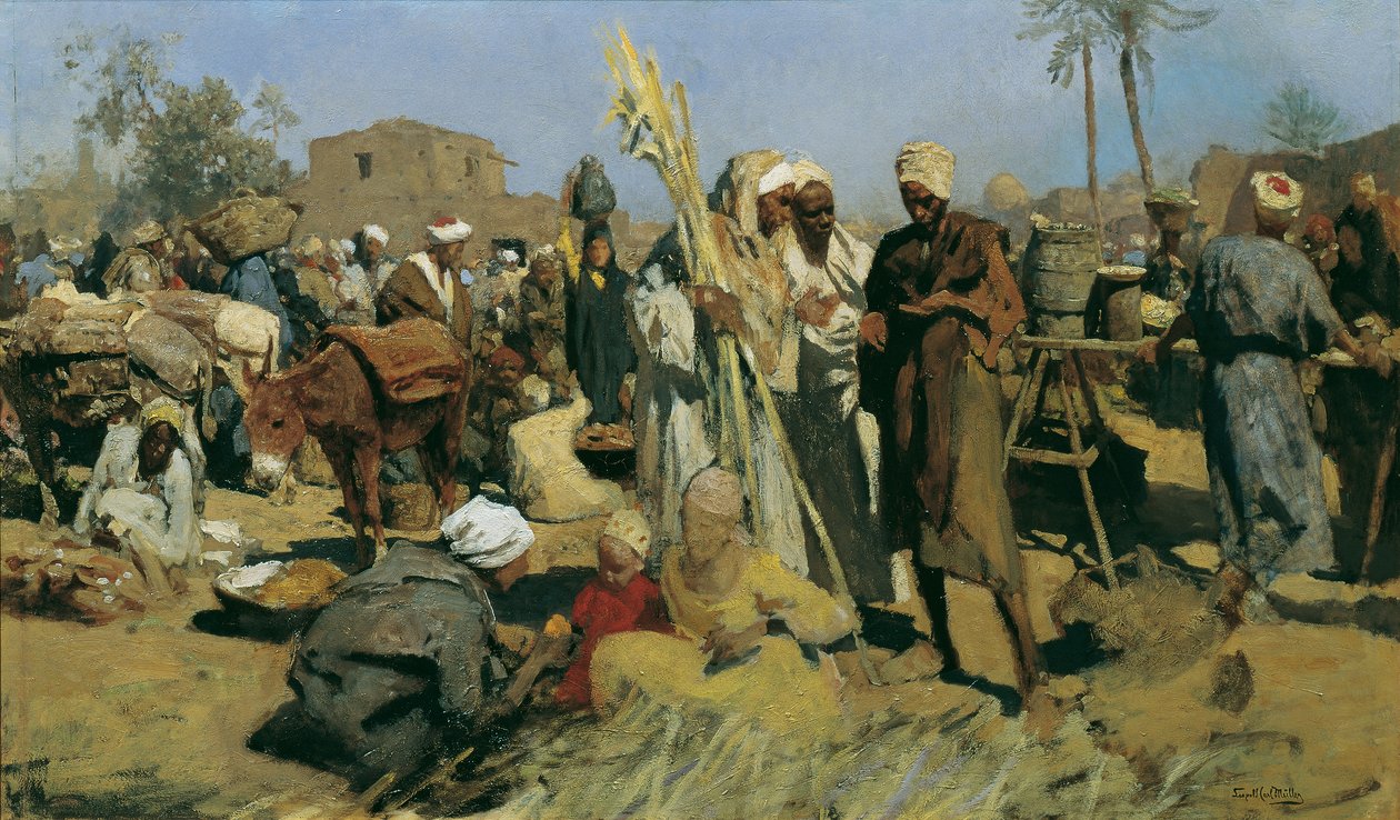 mercado de cana-de-açúcar de Leopold Carl Muller