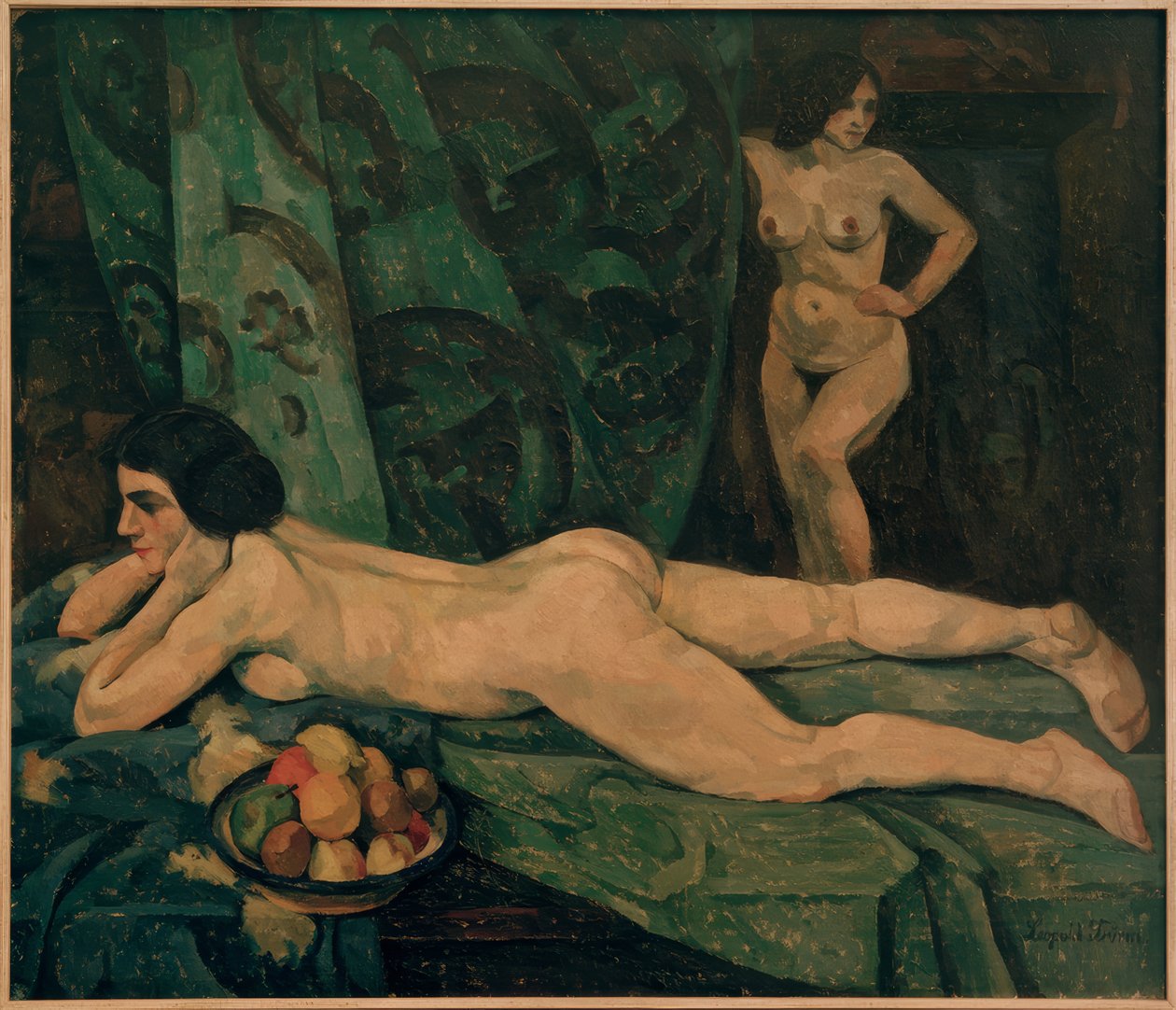 Interior com nus femininos de Leopold Durm
