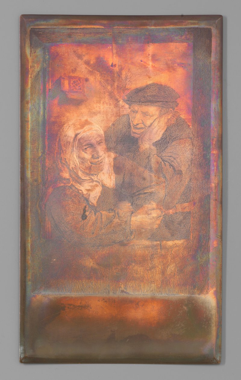 casal camponês de Leopold Flameng