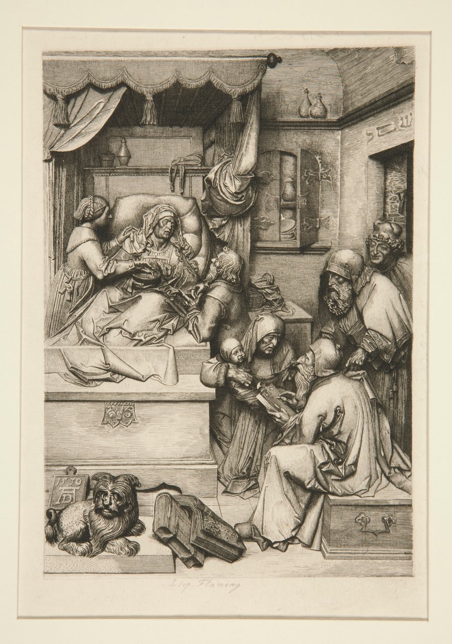 Morte da Virgem de Leopold Flameng