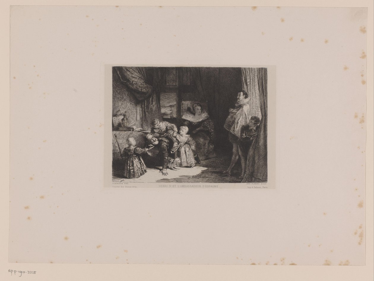 Hendrik IV e o embaixador espanhol
Henrique IV e o embaixador espanhol (título sobre o objecto) de Leopold Flameng