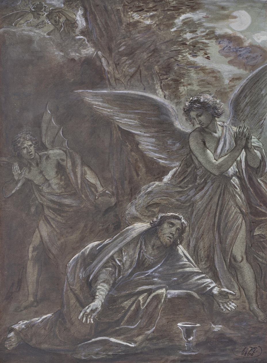 Cristo no Monte das Oliveiras de Leopold Kupelwieser