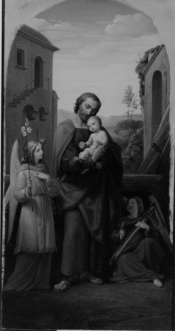 São José e o Menino Jesus de Leopold Kupelwieser