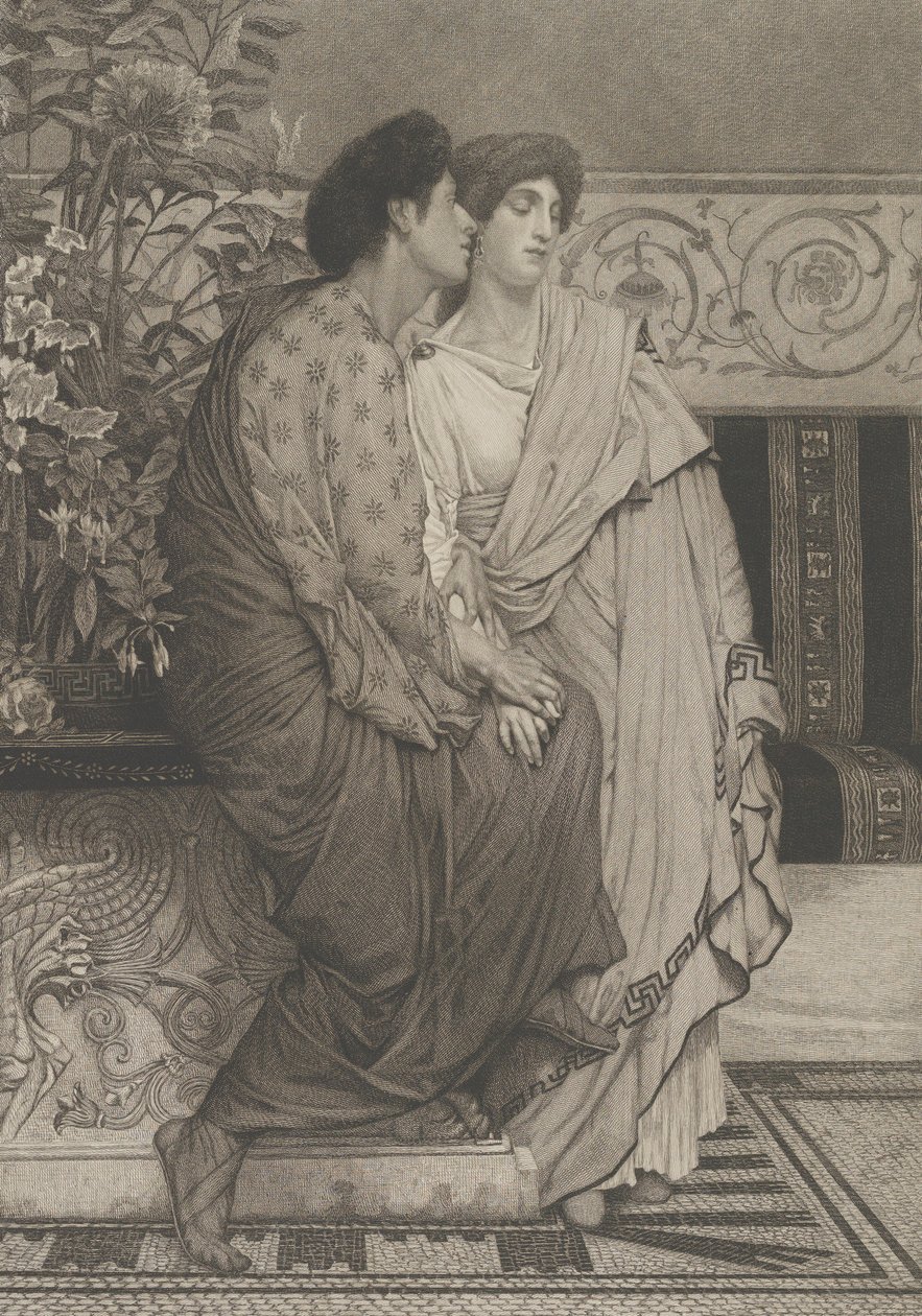 O Primeiro Sussurro de Amor, 1876. de Leopold Lowenstam