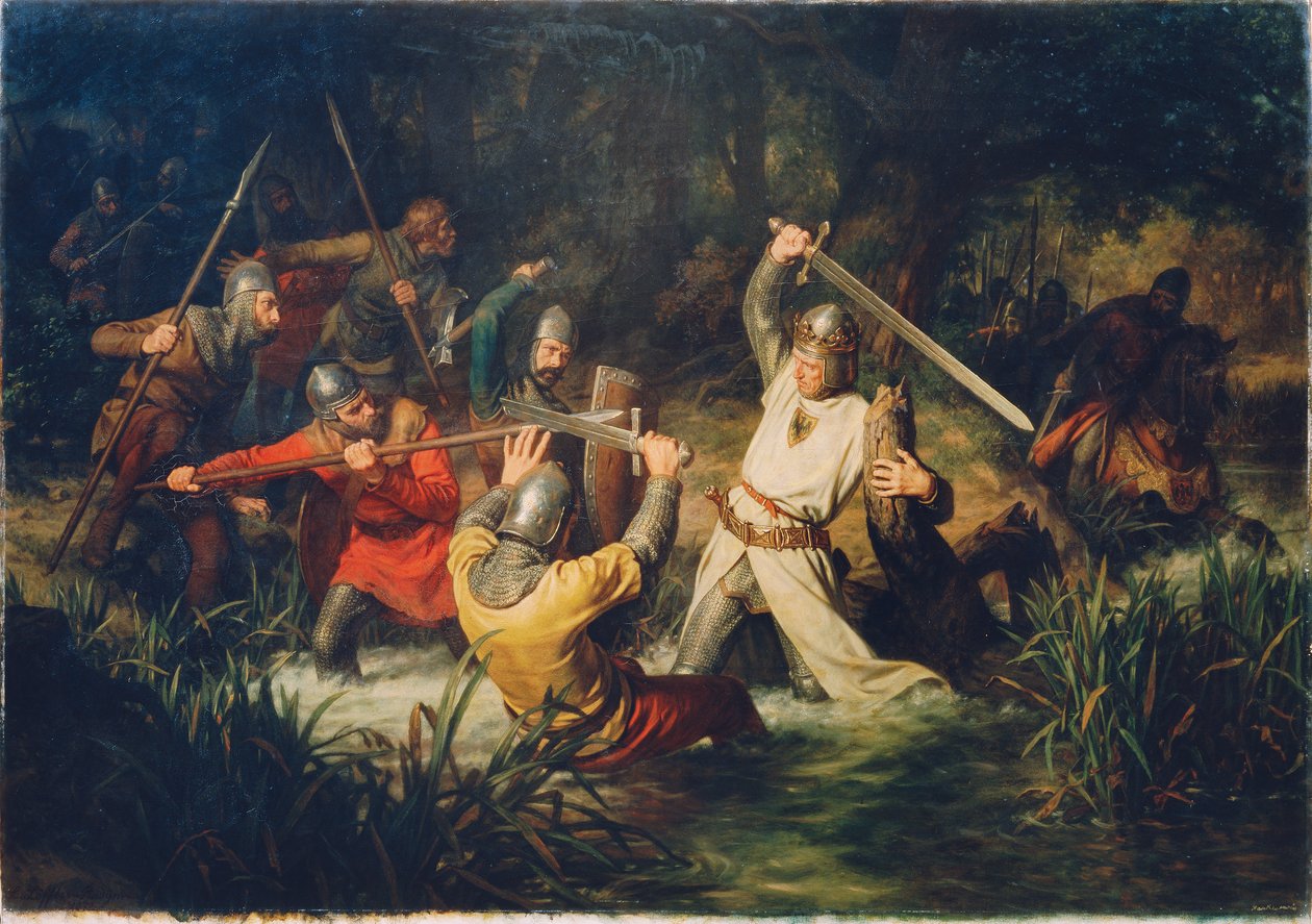 Rudolf von Habsburg em perigo de vida de Leopold Löffler Edler von Radymno