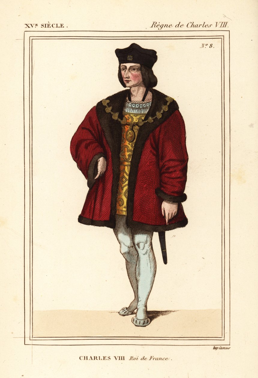 Rei Carlos VIII de França, o Afável de Leopold Massard
