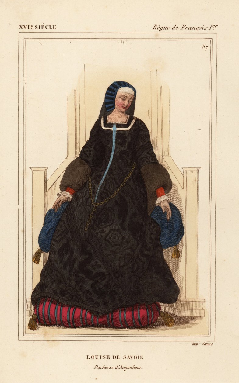 Luísa de Saboia, Luísa de Saboia, duquesa de Angouleme, mãe do rei Francisco I de Leopold Massard
