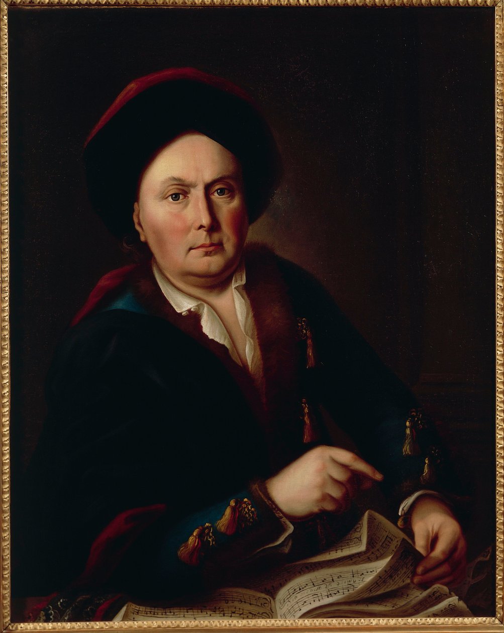 Retrato de Ludwig van Beethoven, Kapellmeister (1712-73), avô do compositor Ludwig Beethoven de Leopold Radoux