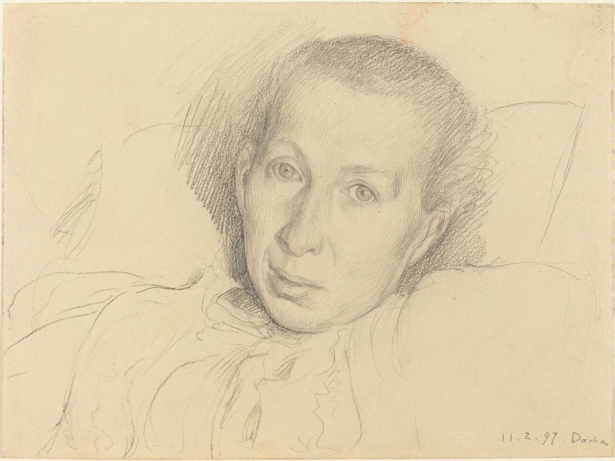A irmã do artista, Marie von Kalckreuth de Leopold von Kalckreuth