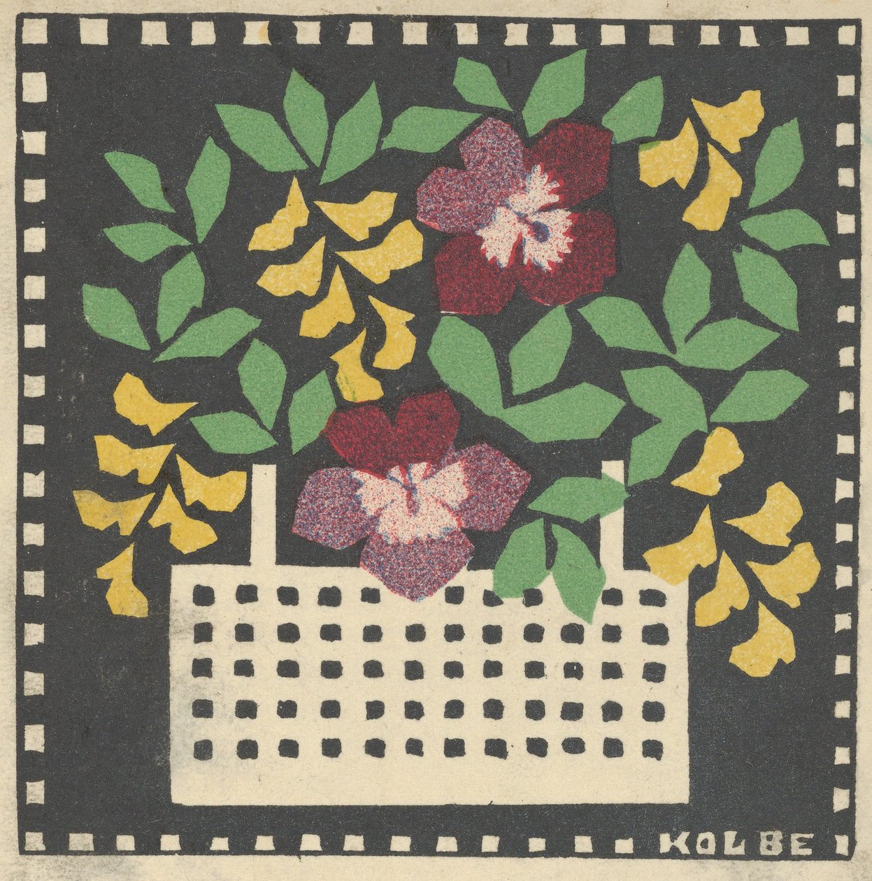 Cesta de Flores, 1907. de Leopoldine Kolbe