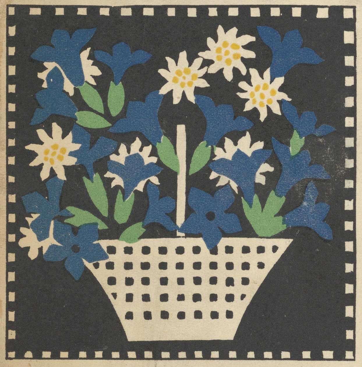Cesta de Flores, 1907. de Leopoldine Kolbe