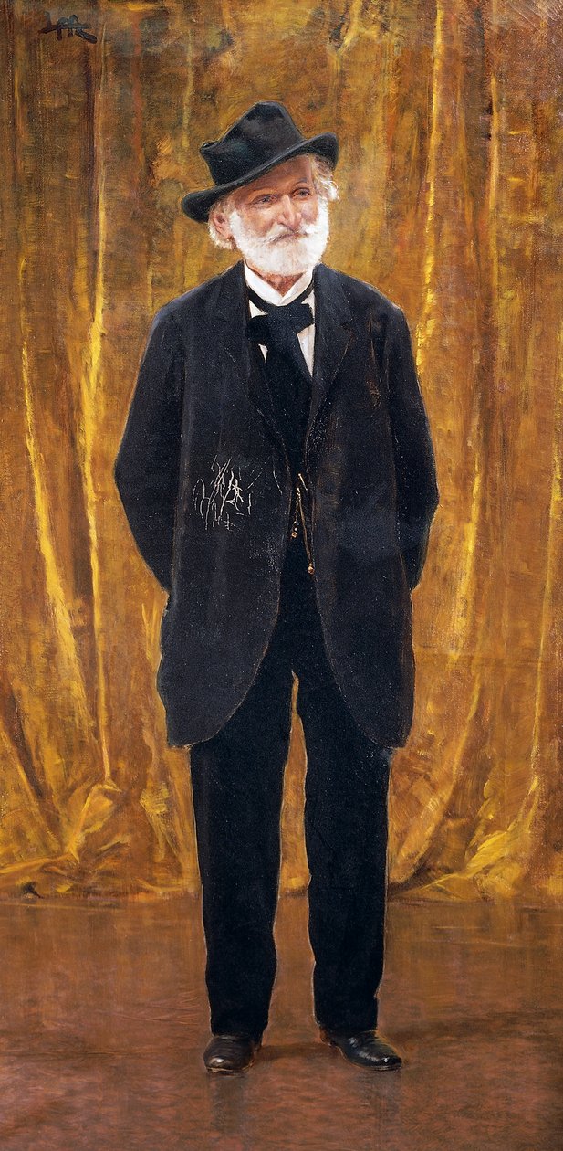 Retrato de Guiseppe Verdi (óleo sobre tela) de Leopoldo Metlicovitz