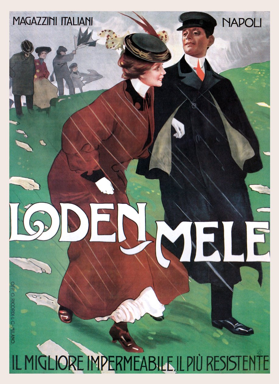 Roupa de chuva de Mele de Leopoldo Metlicovitz