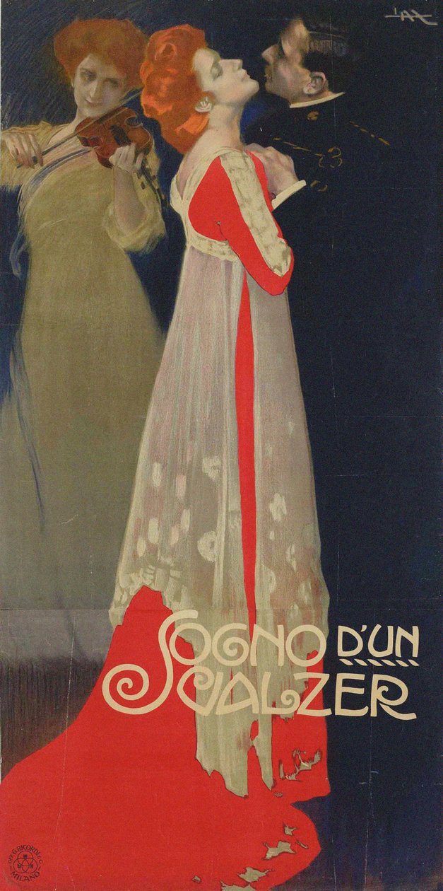 Sonho de uma valsa, 1910. de Leopoldo Metlicovitz