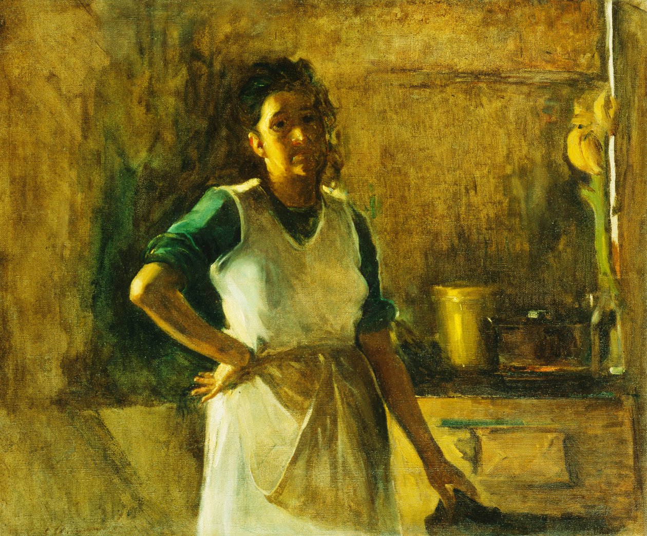 O Cozinheiro (óleo sobre tela) de Leopoldo Romañach