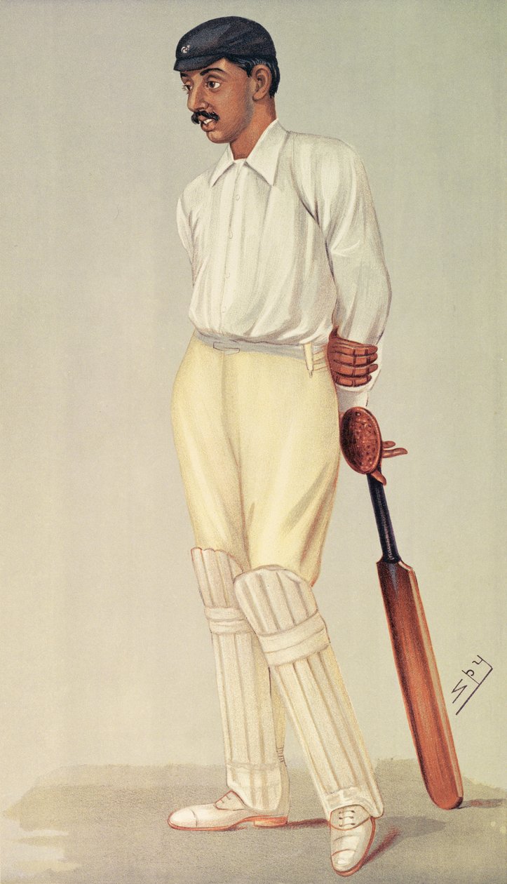 Príncipe Ranjitsinghi, espião dos desenhos animados, pub. por Vincent Brookes Day & Son, c.1895 de Leslie Matthew Ward