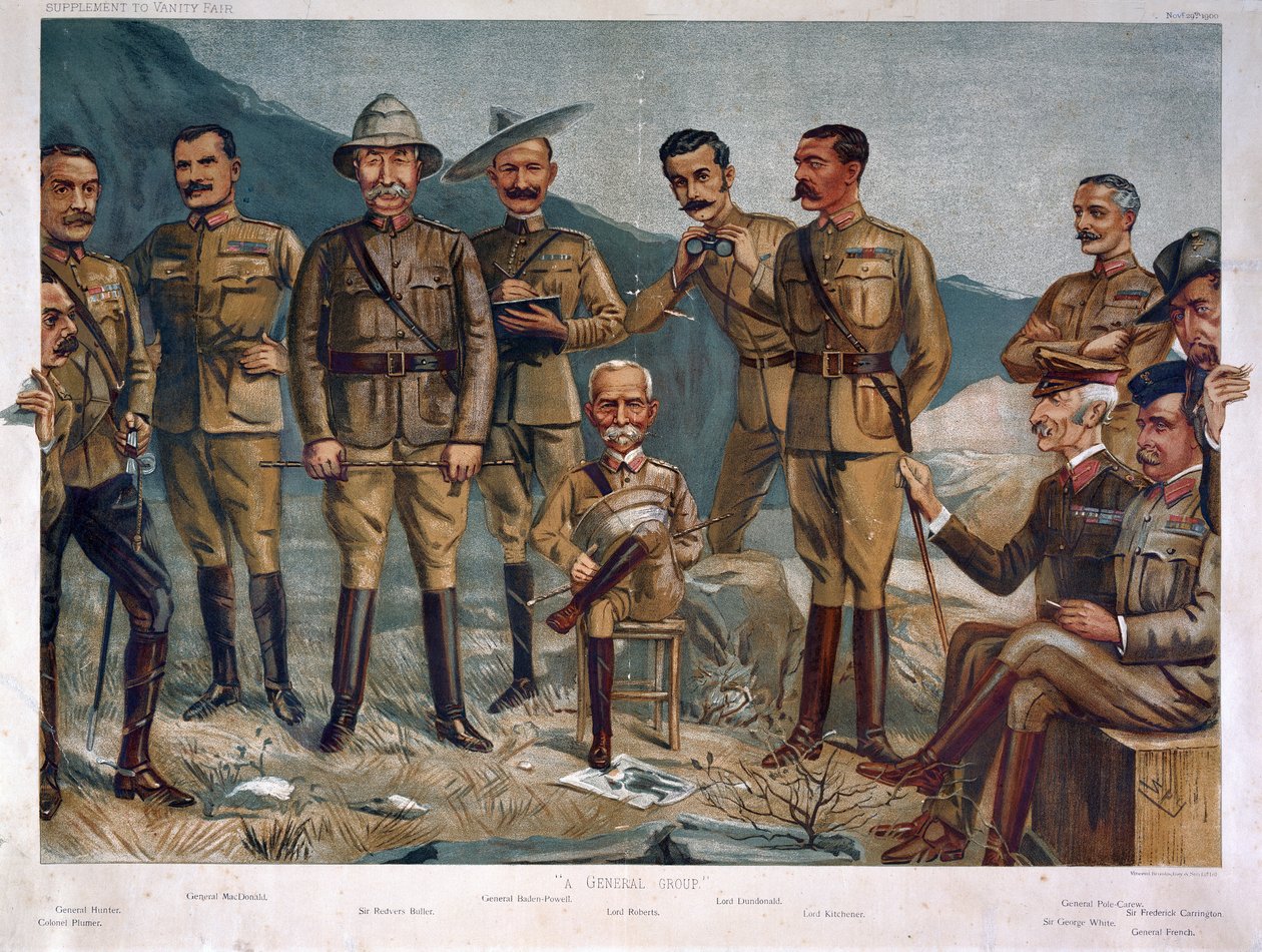 Um Grupo Geral, publicado pela &39;Vanity Fair&39; 1900 (chromolitho) de Leslie Matthew Ward