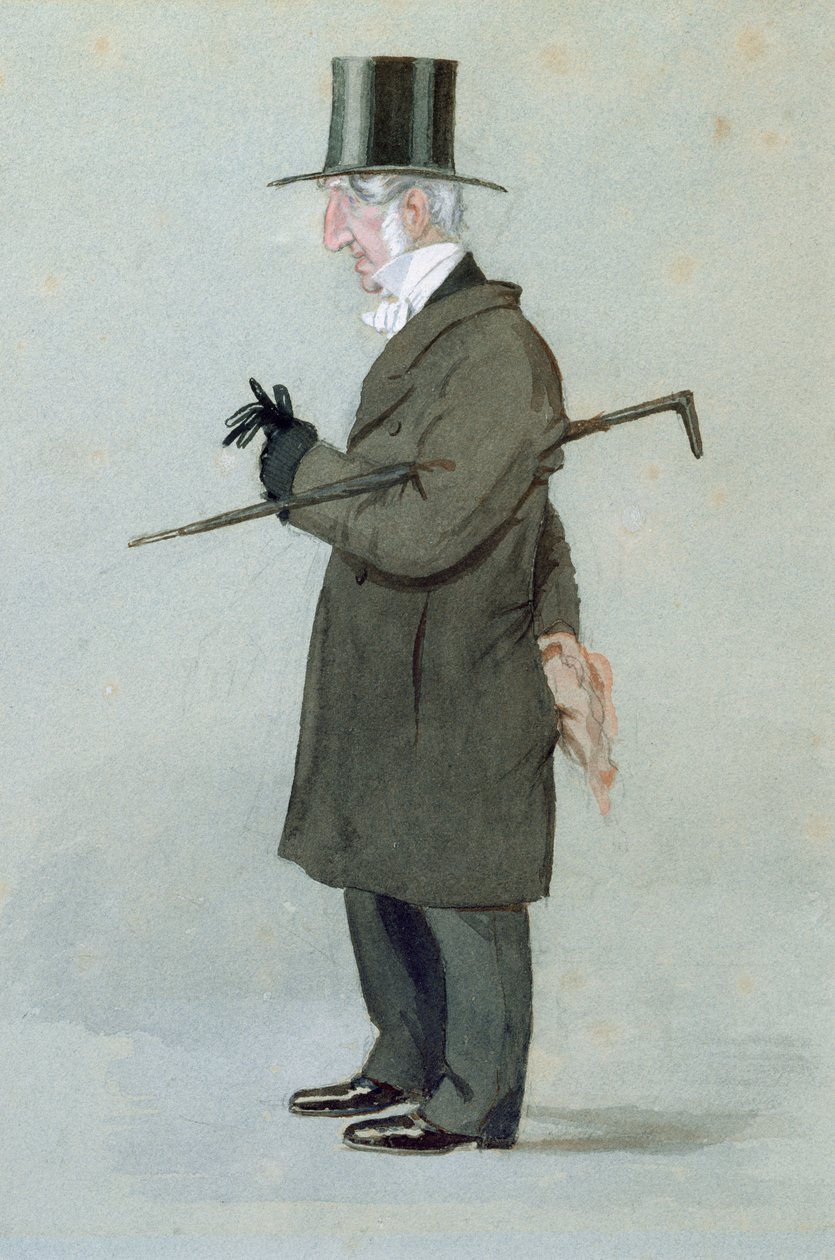 Revd. JE Sewell, Warden, de &39;Vanity Fair&39;, 1894 (wc e lápis sobre papel) de Leslie Matthew Ward