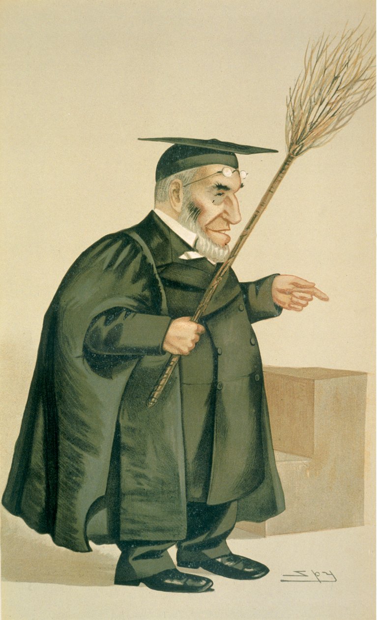 Reverendo James Leigh Joynes, ilustração de &39;Men of the Day&39;, publicado na revista &39;Punch&39;, 1887 de Leslie Matthew Ward