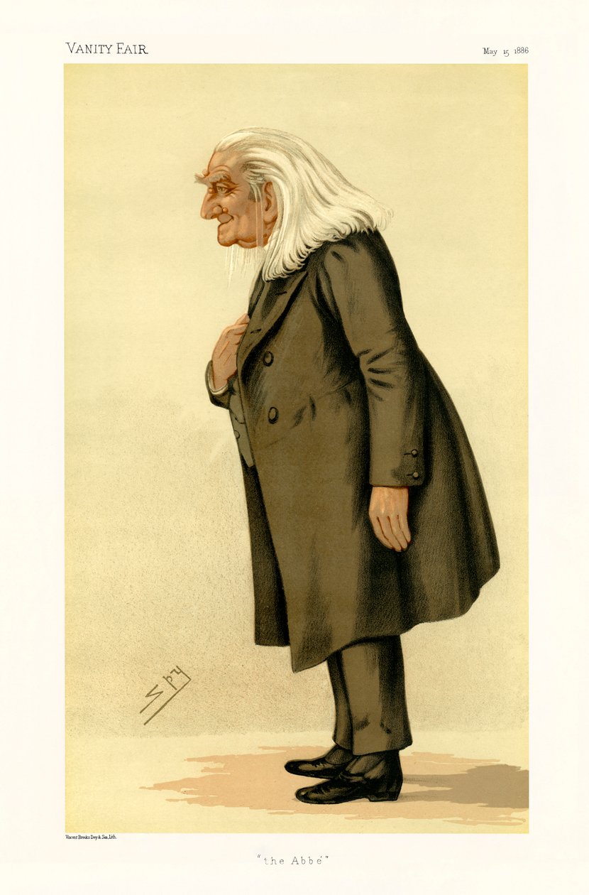 Franz Liszt - retrato de pé de Leslie Matthew (1851 1922) Ward