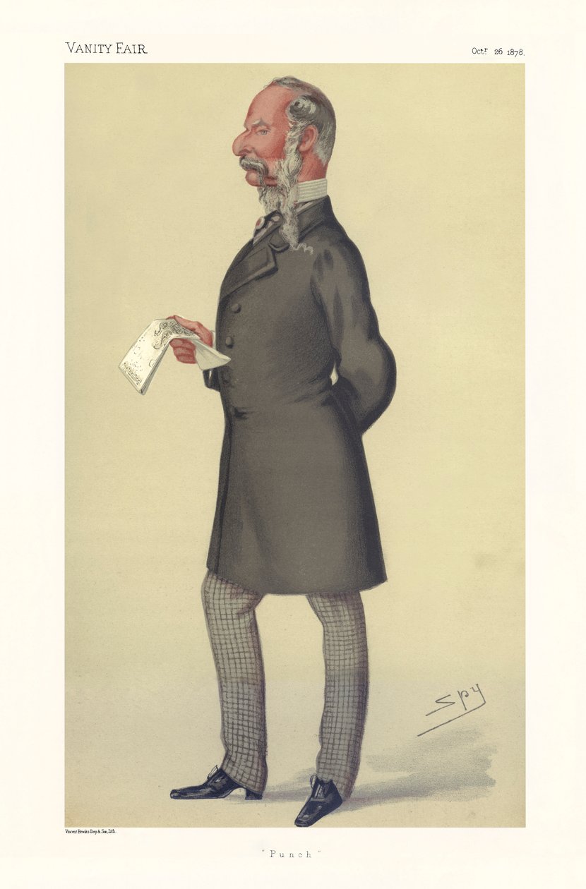 John Tenniel - retrato de pé de Leslie Matthew (1851 1922) Ward