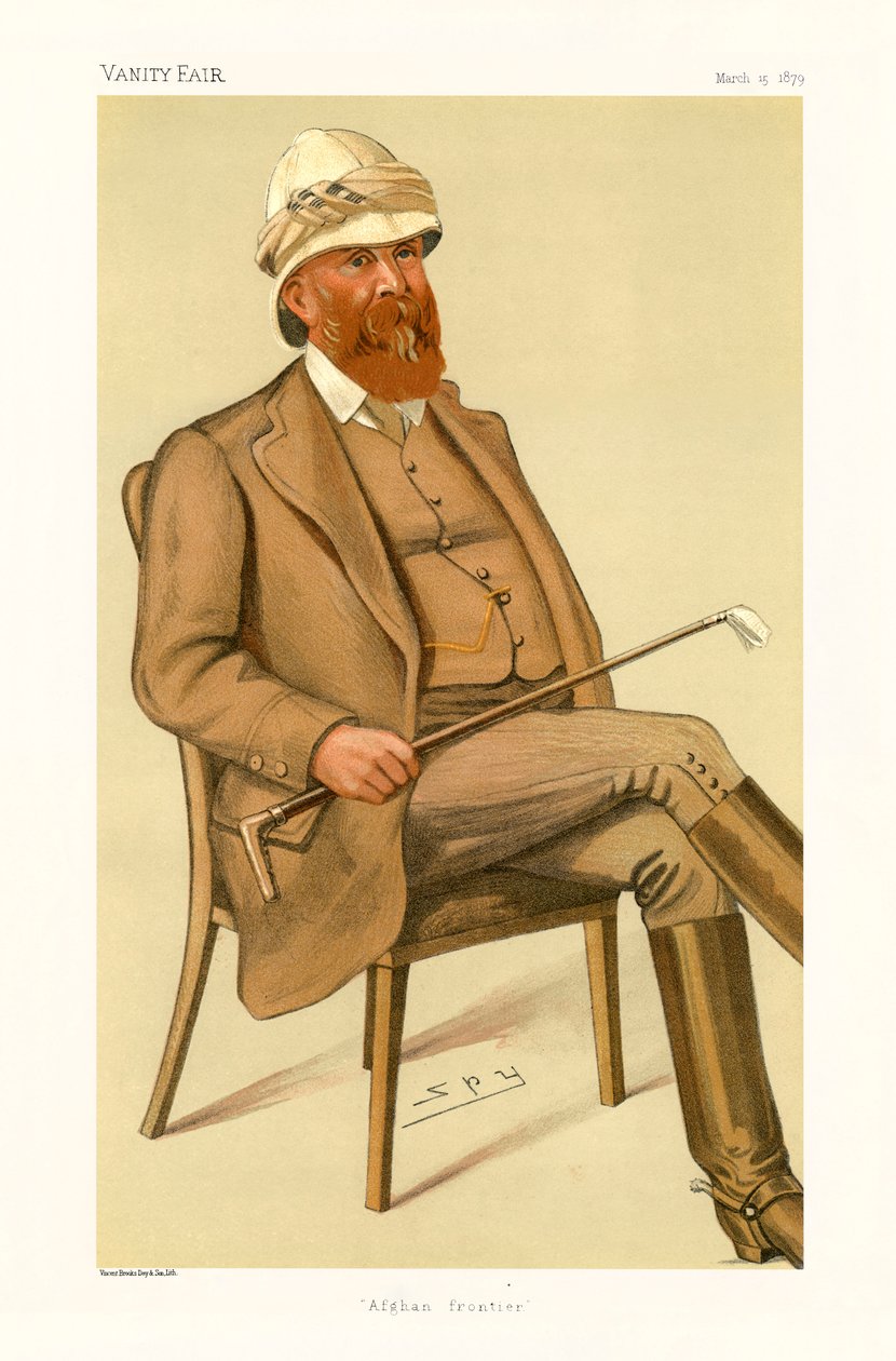Major-General Sir Peter Stark Lumsden - retrato sentado de Leslie Matthew (1851 1922) Ward