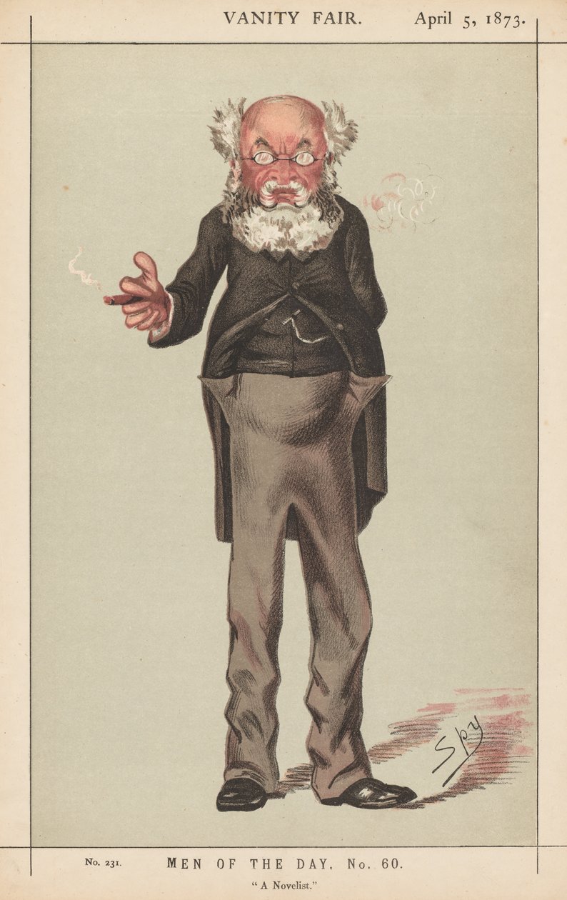 Vanity Fair: Men of the Day, No. 60, "A Novelist" de Leslie Matthew (Spy) Ward