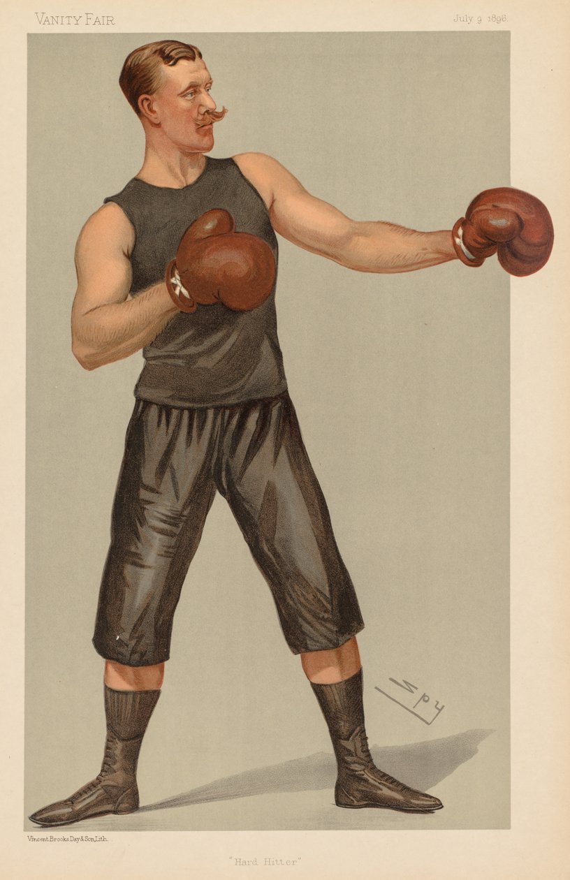Vanity Fair: Hard Hitter, 1896. de Leslie Matthew