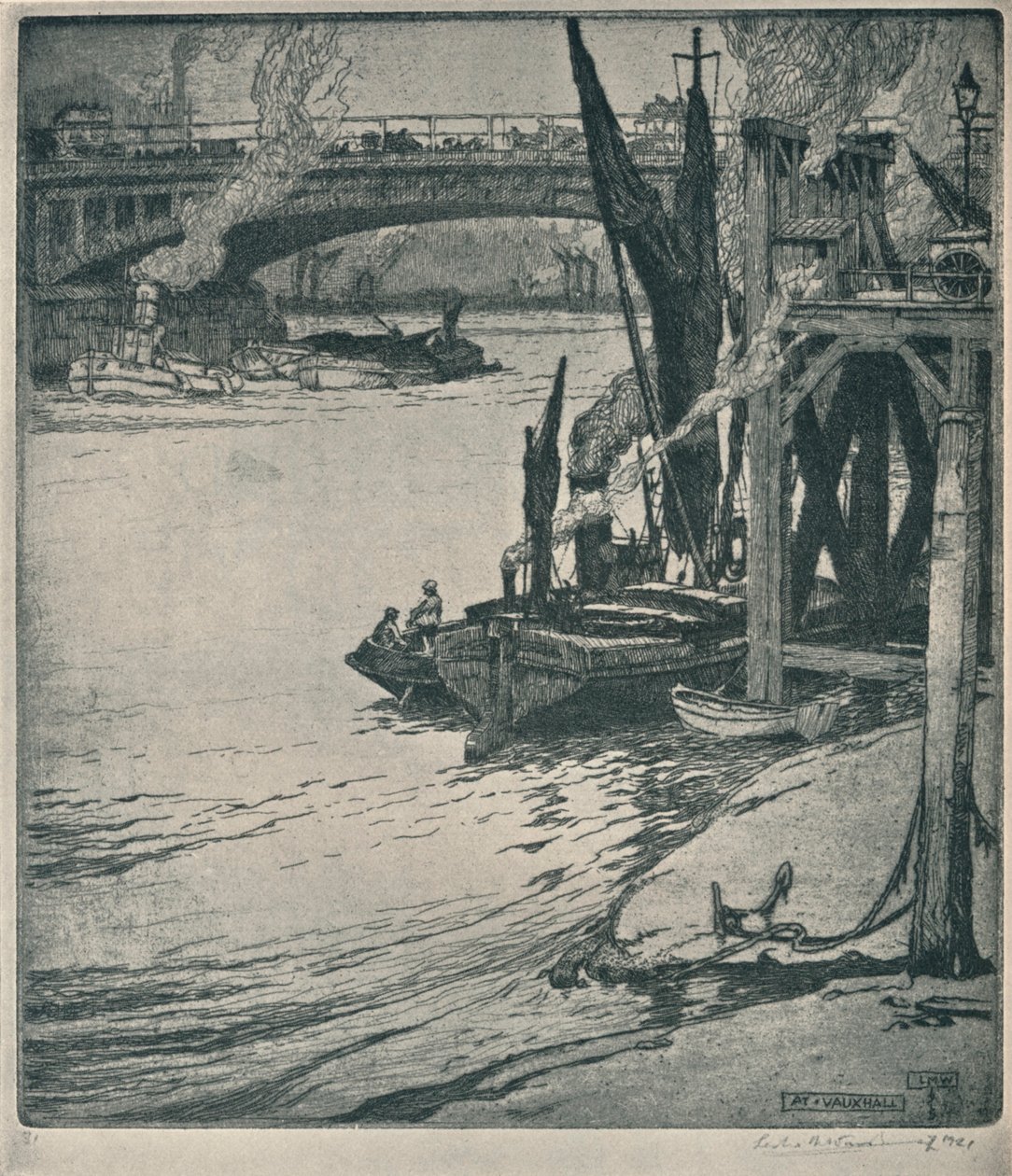 Em Vauxhall, 1925 de Leslie Matthew Ward
