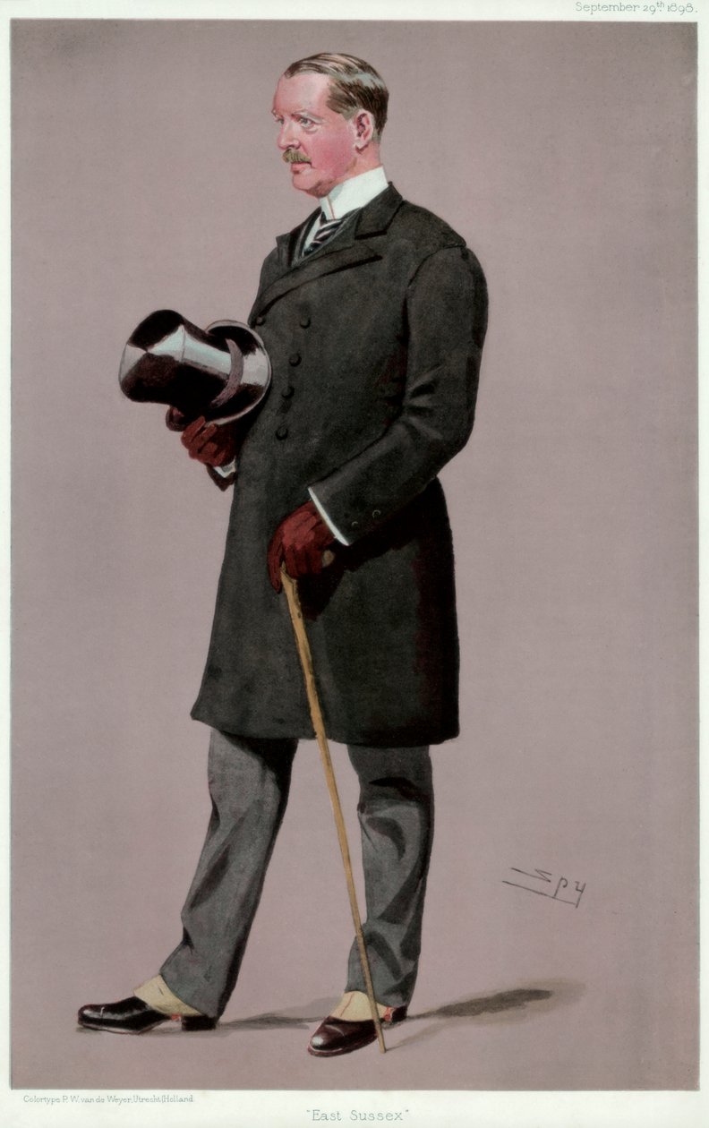 Sussex do leste, coronel Brookfield, soldado britânico e político, 1898. de Leslie Matthew Ward