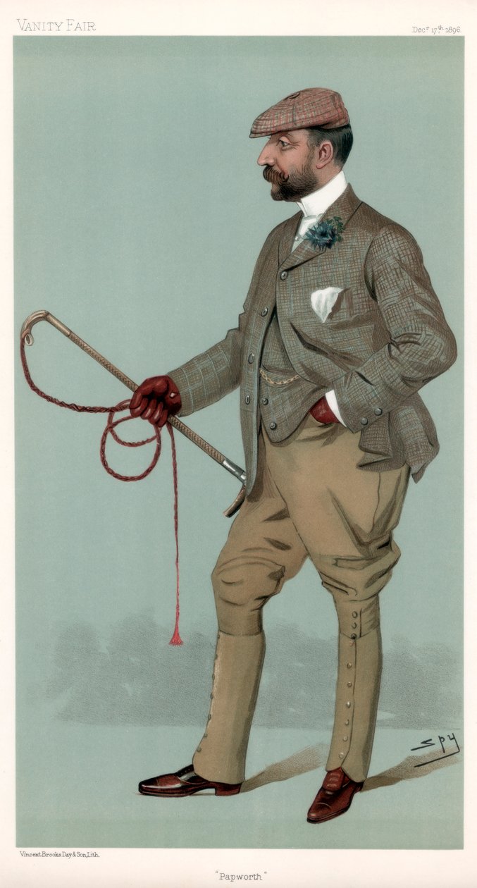 Papworth, Ernest Terah Hooley, financista britânico, 1896. de Leslie Matthew Ward