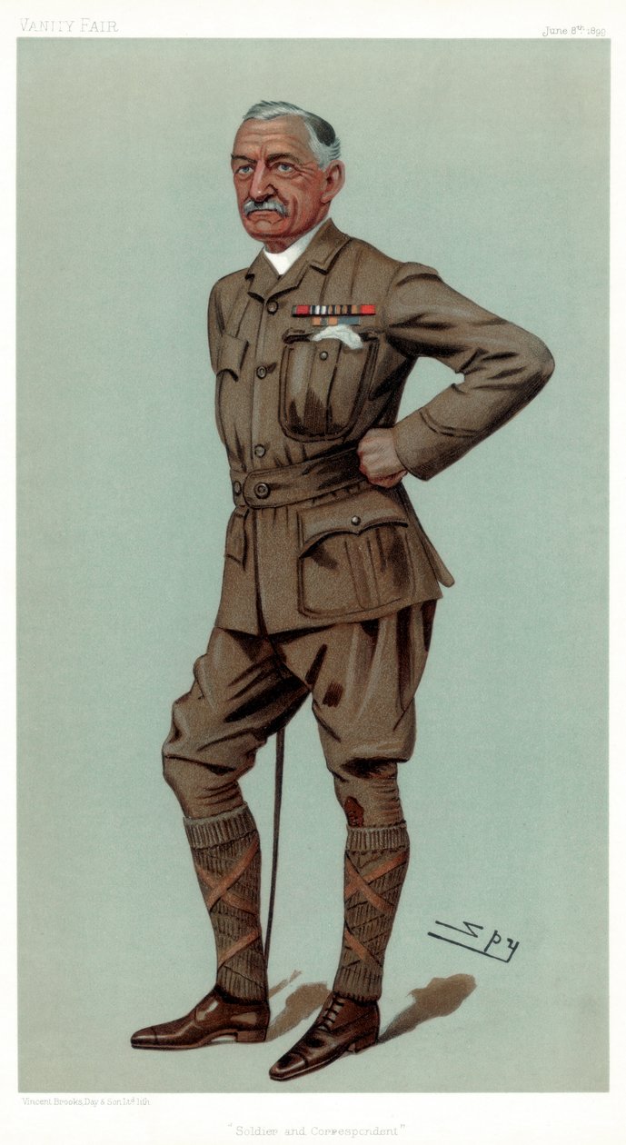 Soldado e Correspondente, Coronel Francis William Rhodes DSO, 1899. de Leslie Matthew Ward