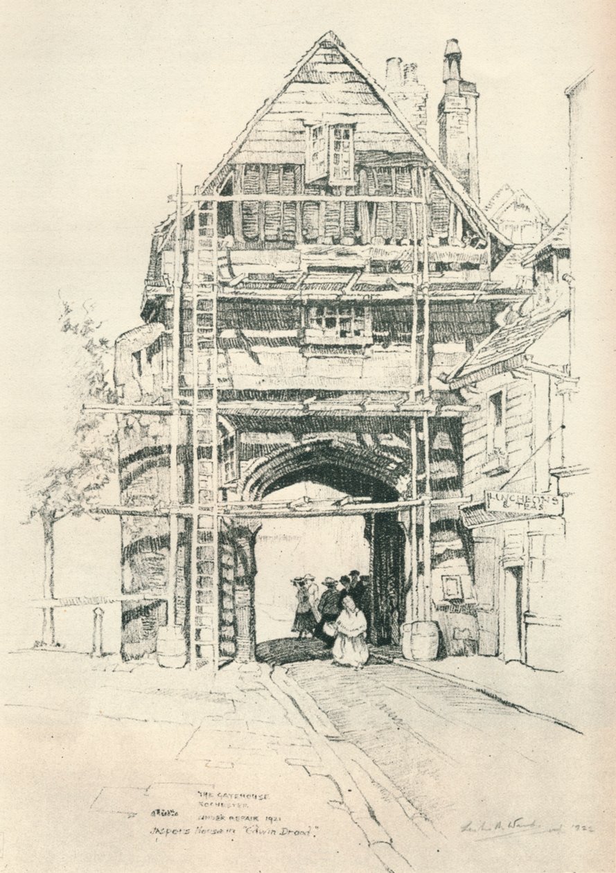 O Gatehouse Rochester, 1925 de Leslie Matthew Ward
