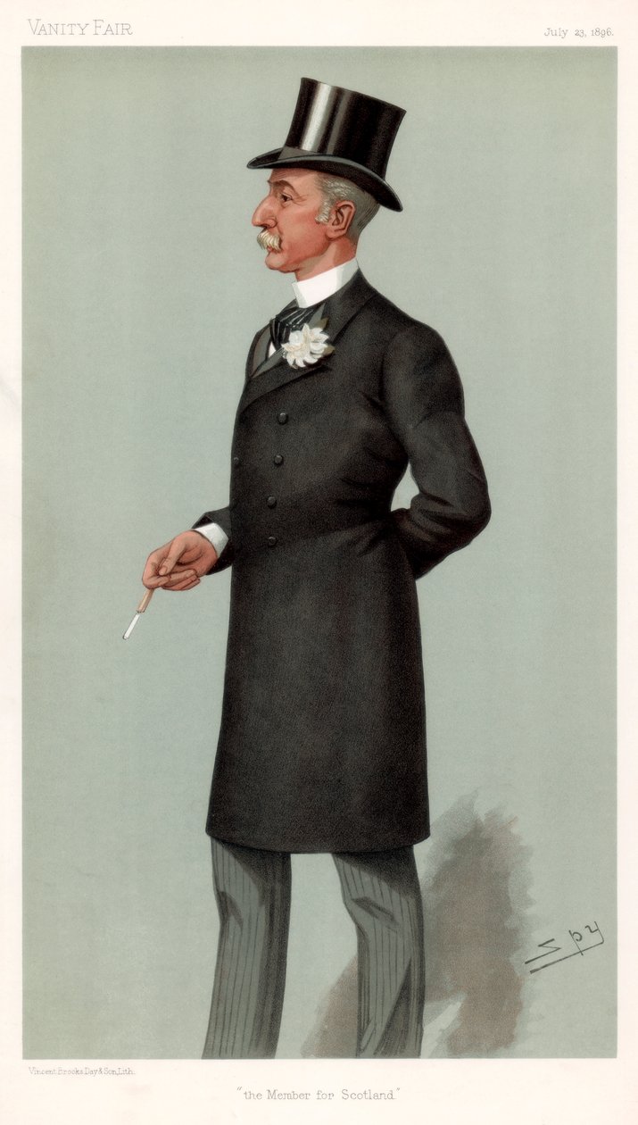 Membro da Escócia, Sir Lewis McIver, político escocês, 1896. de Leslie Matthew Ward